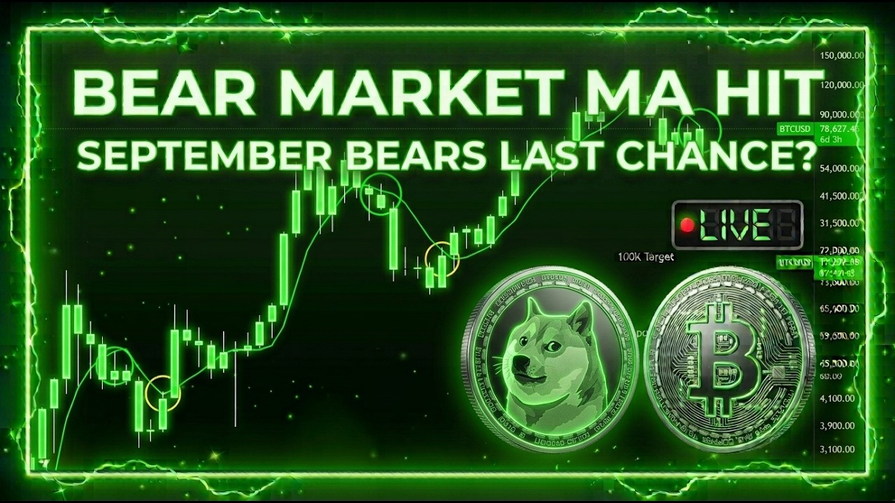 Final Bear Market Line Hit: 4 Year Cycle Vs Bull Super Cycle! Bitcoin, Dogecoin and Crypto LIVE