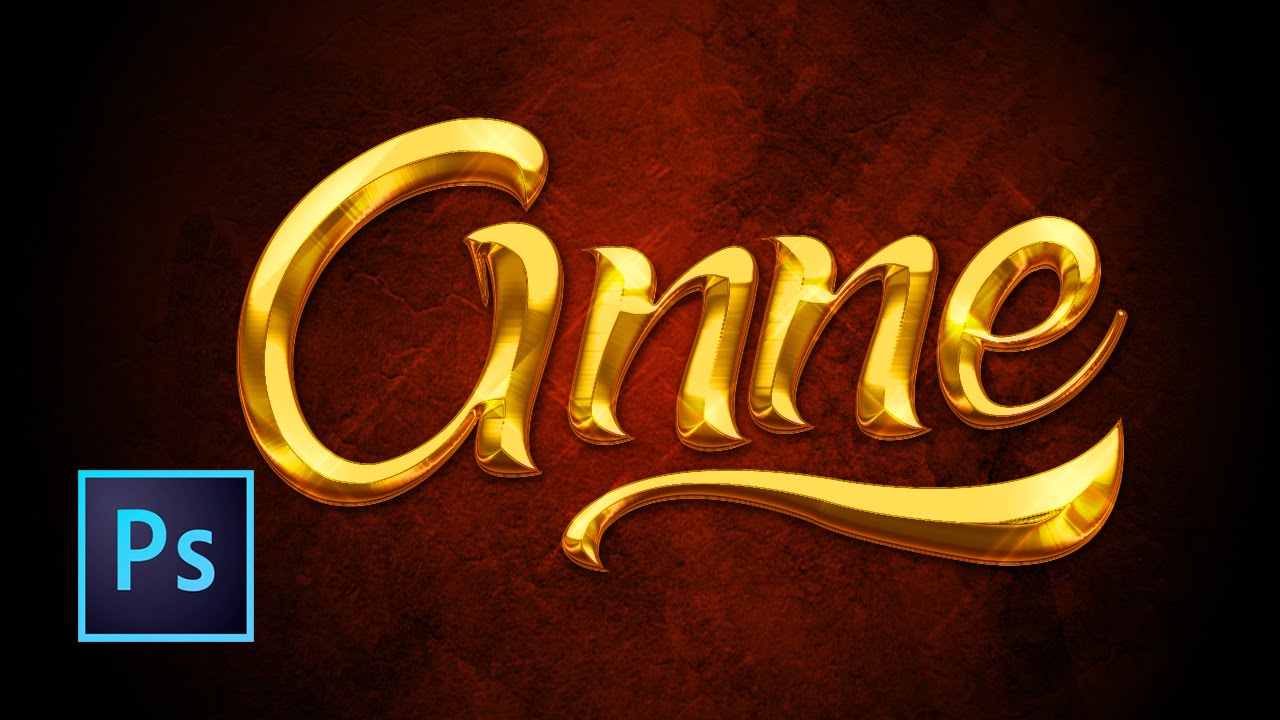 Tutorial Photoshop | Efecto Texto Oro