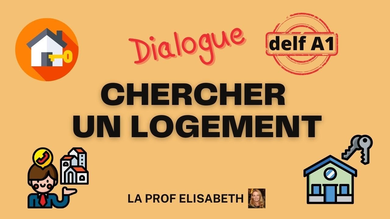 Chercher un logement. Agence immobilière - Dialogue pour le DELF A1.😍 English subtitles available!