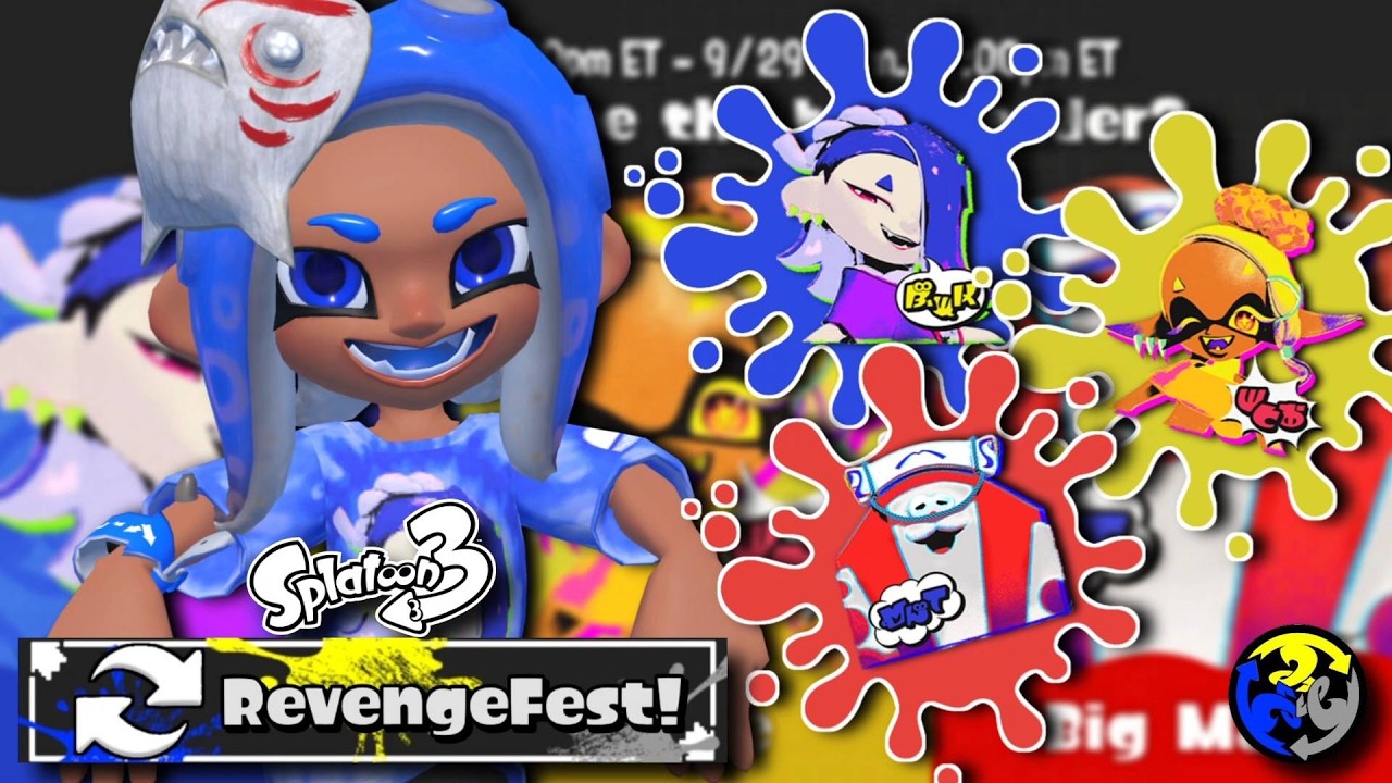 Splatoon 3 Splatfest Battles! | Shiver vs. Frye vs. Big Man (RevengeFest)