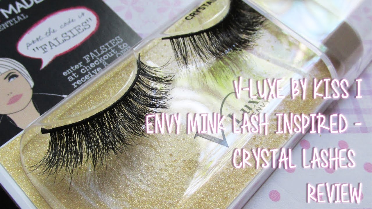 V-Luxe by KISS i.Envy Mink Lash Inspired - CRYSTAL Lashes Review 