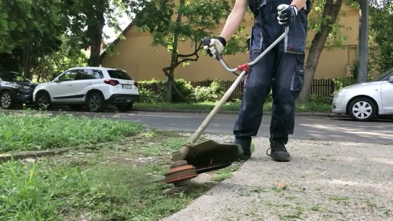 fűkaszás vlog