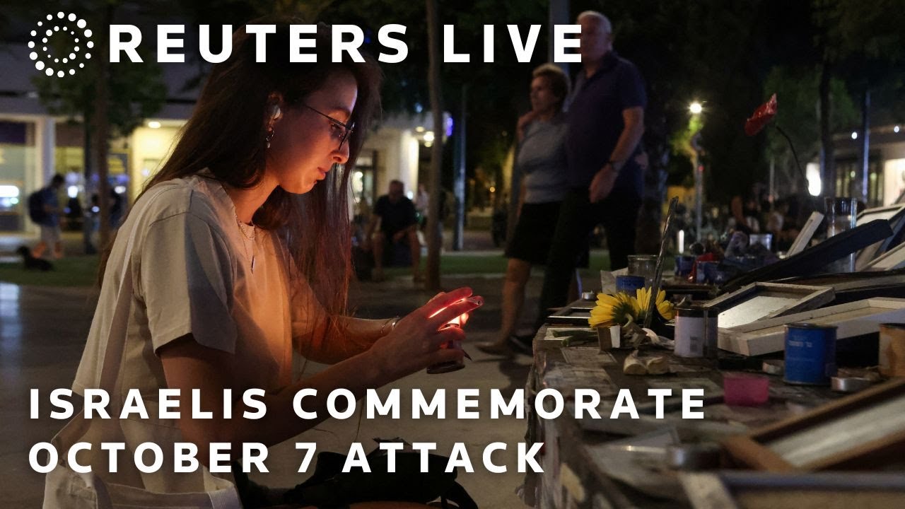 LIVE: October 7 tributes and commemorations at Tel Aviv ‘Hostages Square’