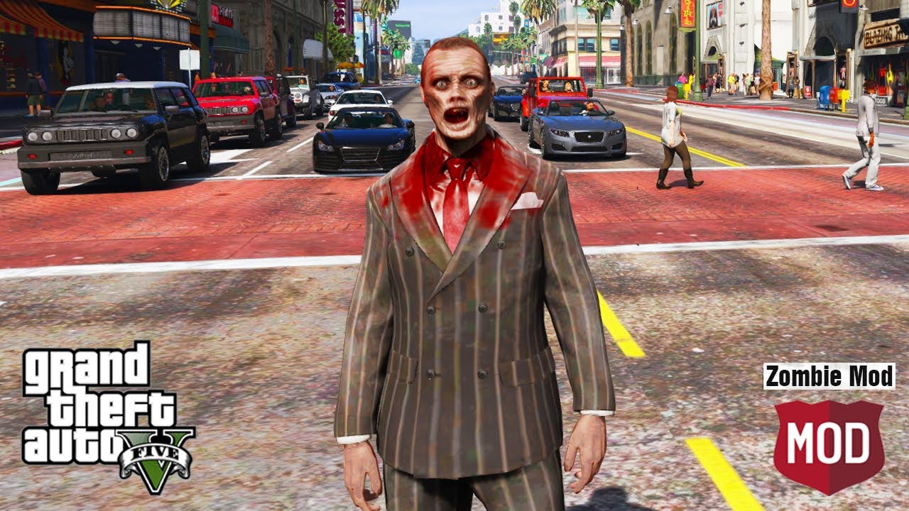 Los Santos City Becomes Zombie Land! GTA 5 | Zombie Infection Mod GTA V
