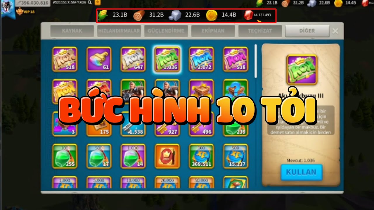 Bức Hình Trị Giá Hơn 10 Tỷ Trong Rise of Kingdoms - Đại Gia Chơi Game Là Đây