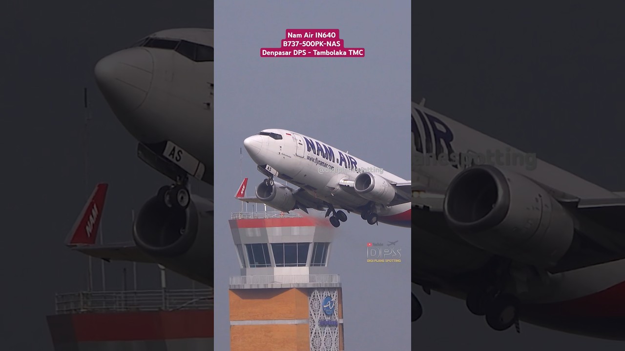 Boeing 737-500 Nam Air IN640 PK-NAS Denpasar DPS - Tambolaka TMC