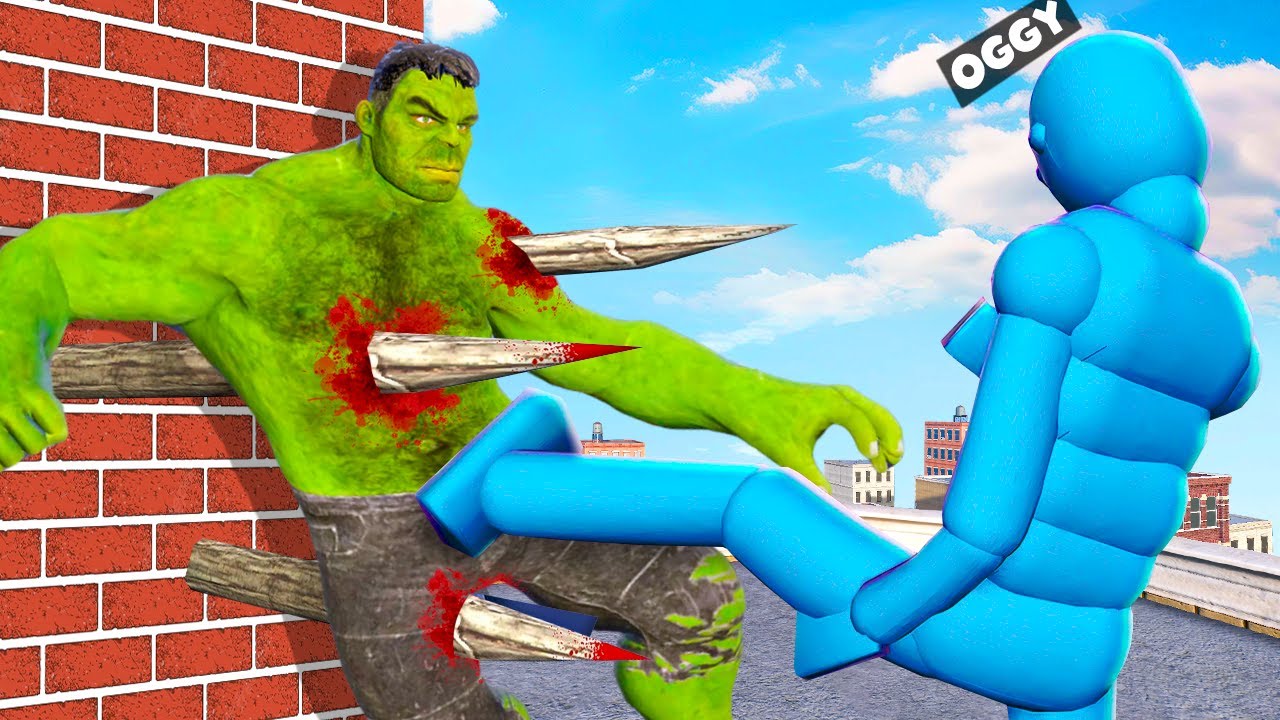 Npc Superhero 1V1 Battle Between Oggy And Jack In Overgrowth