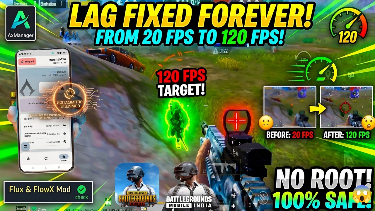 STOP LAG FOREVER! 🚀 Maximize Your Low End Phone for PUBG/BGMI (No Root) | AxManager Setup