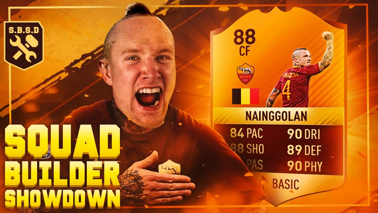 FIFA 17 SQUAD BUILDER SHOWDOWN!! STRIKER 88 RATED TIF NAINGGOLAN - THE BELGIAN GULLIT!!