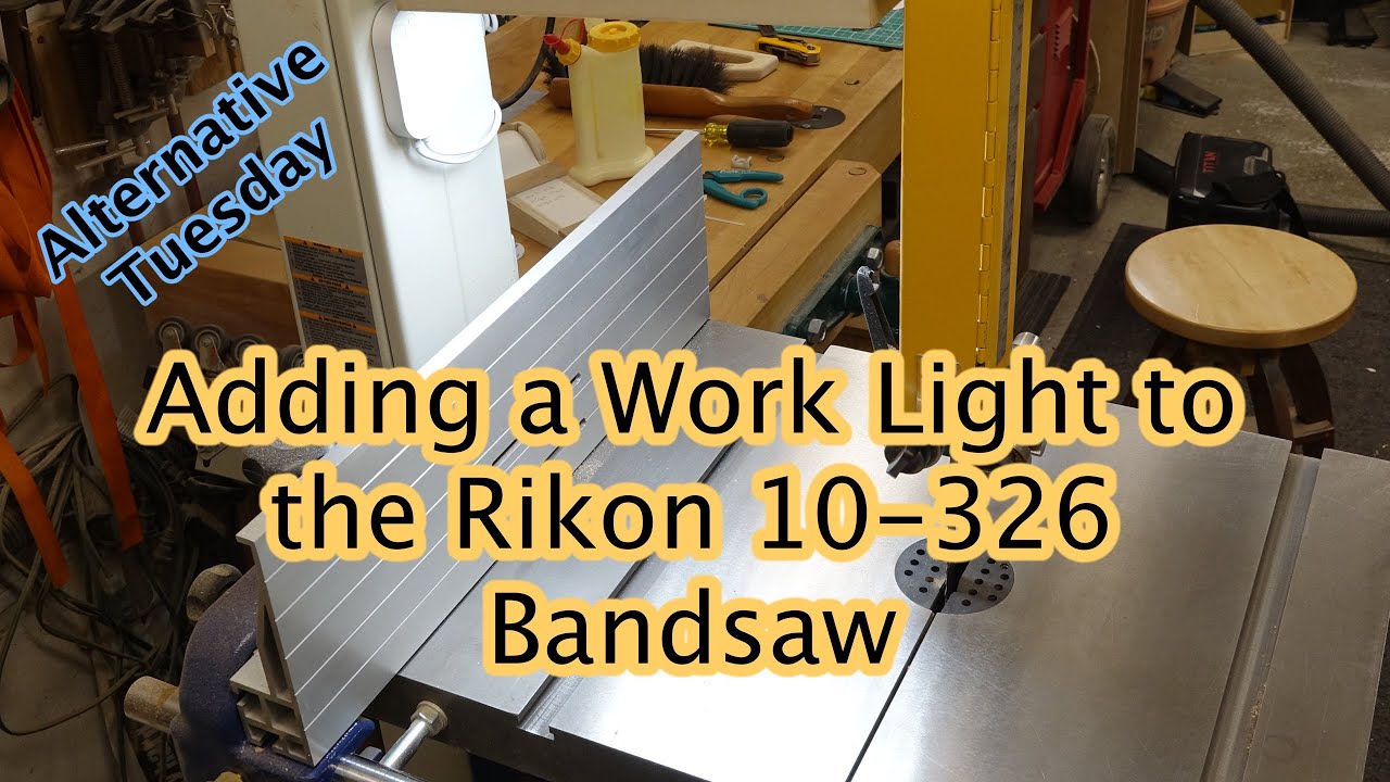 Making a Work Light for the Rikon 10 326