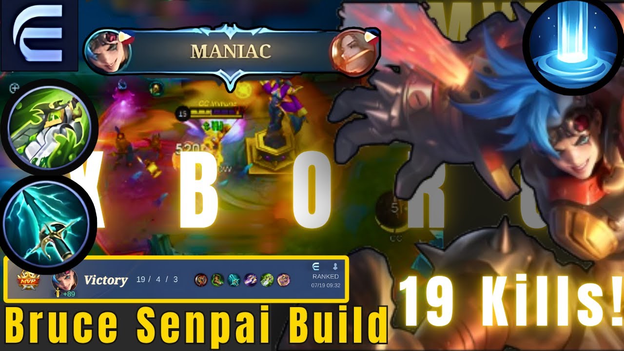 19 Kills Xborg Exp Lane! Top Global Build - MLBB S37 Gameplay