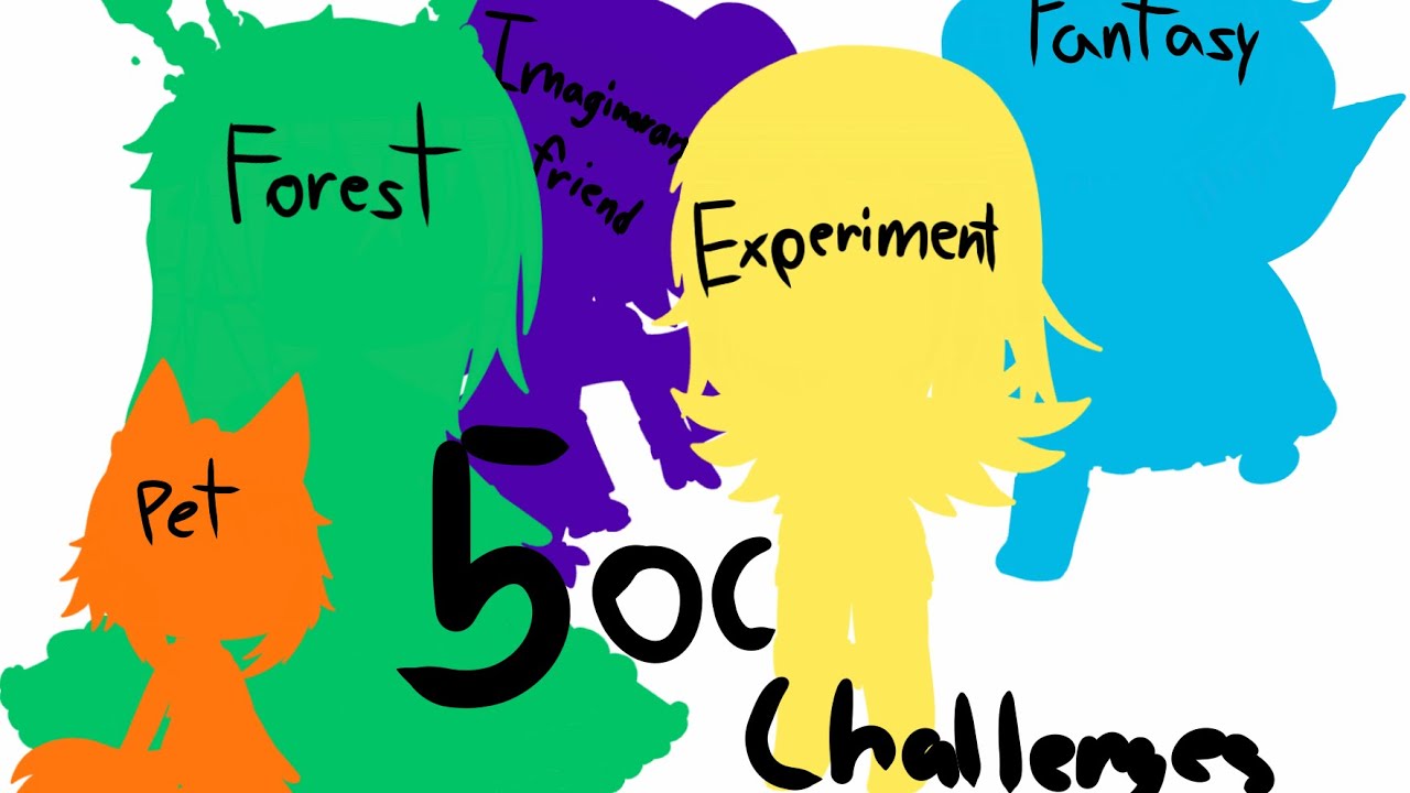|Trying out 5 OC challenges!| (Credits in the description and video)
