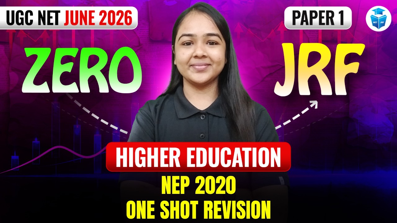 UGC NET June 2026 | Paper 1 Higher Education | National Education Policy 2020 Revision | JRFAdda