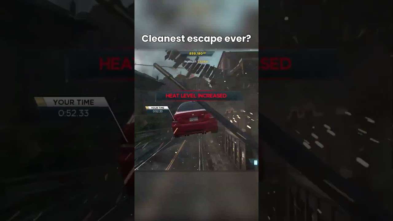 BMW M3 Jumps Roadblock & Escapes Instantly 🔥 | NFS Most Wanted 2012 