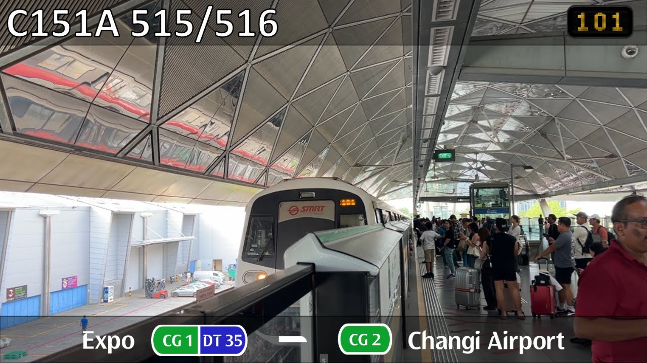 [XPO ► CGA Shuttle][SMRT] KSF C151A 515/516 ~ CG1 Expo &rarr; CG2 Changi Airport