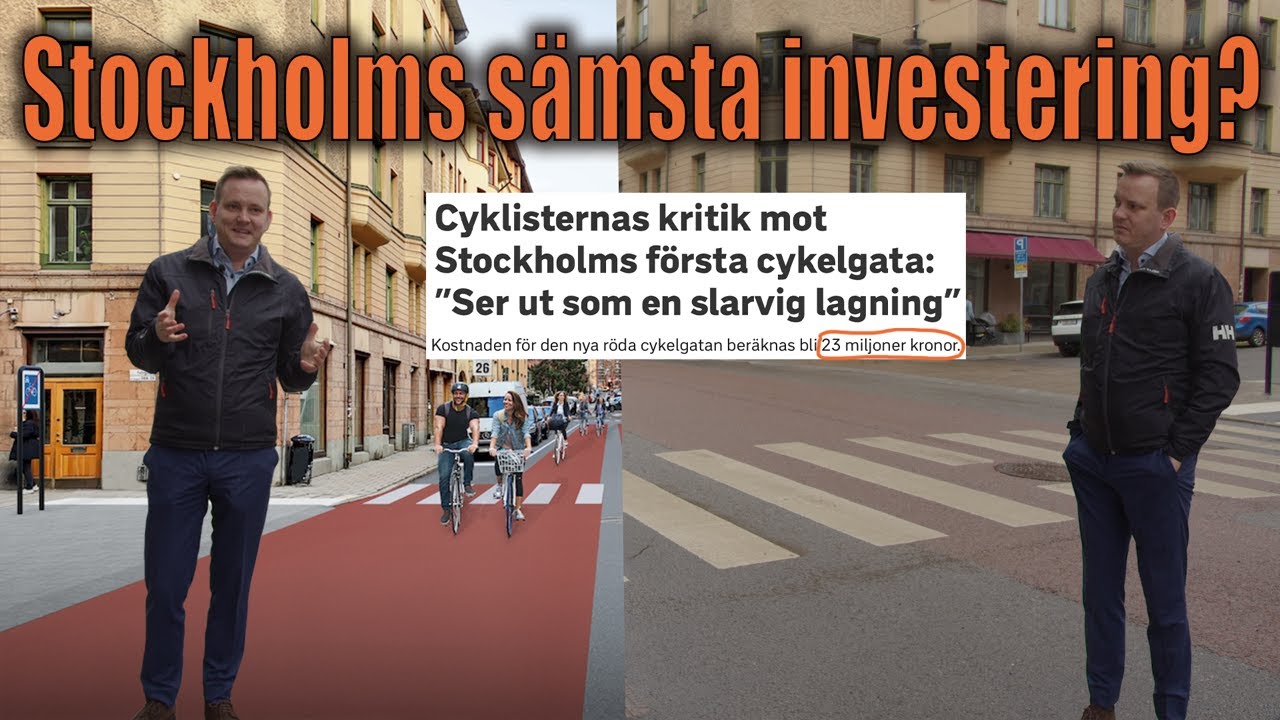 Nya Slussen, Surbrunnsgatan och fem artificiella dammar.