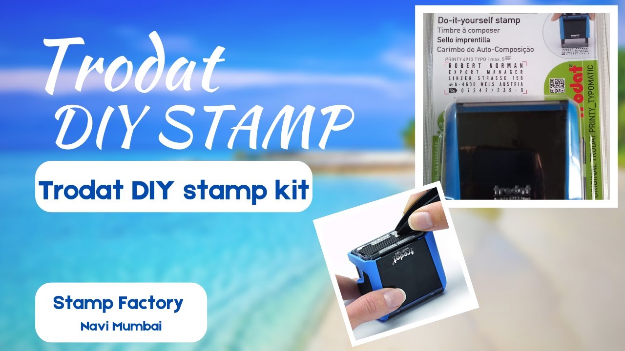 Rubber Stamp Making Without Machine || How to use Trodat DIY Stamp ||