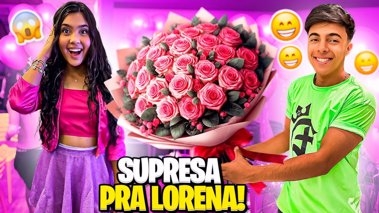 ESTEVÃO FEZ UMA SURPRESA PARA LORENA PINA! *entregou flores😮💐