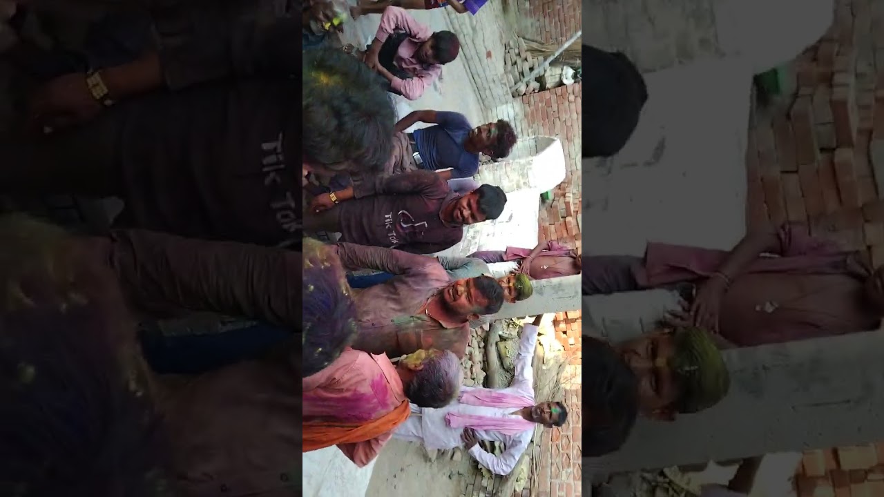 ग्राम नगवा उन्नाव होली भजन मस्ती