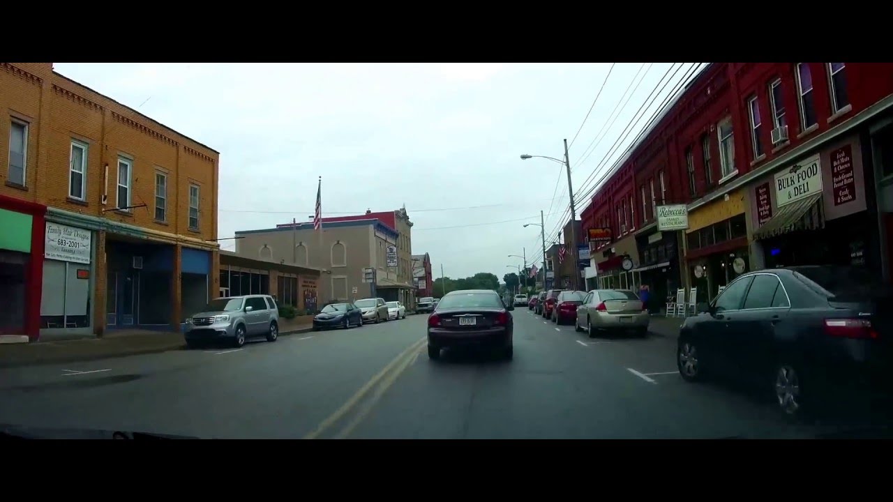 Driving through Linesville, Pennsylvania on US 6