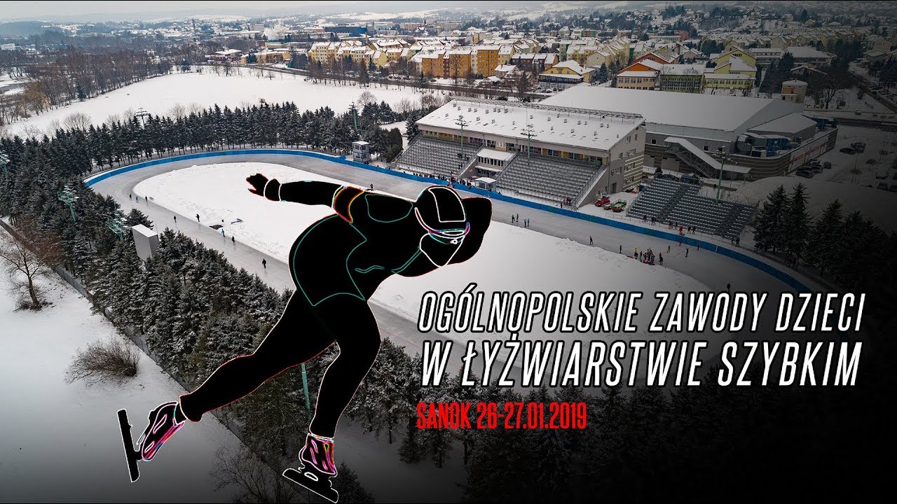 Ogólnopolskie Zawody Dzieci w łyżwiarstwie szybkim - Skrót VIDEO (26.01.2019)