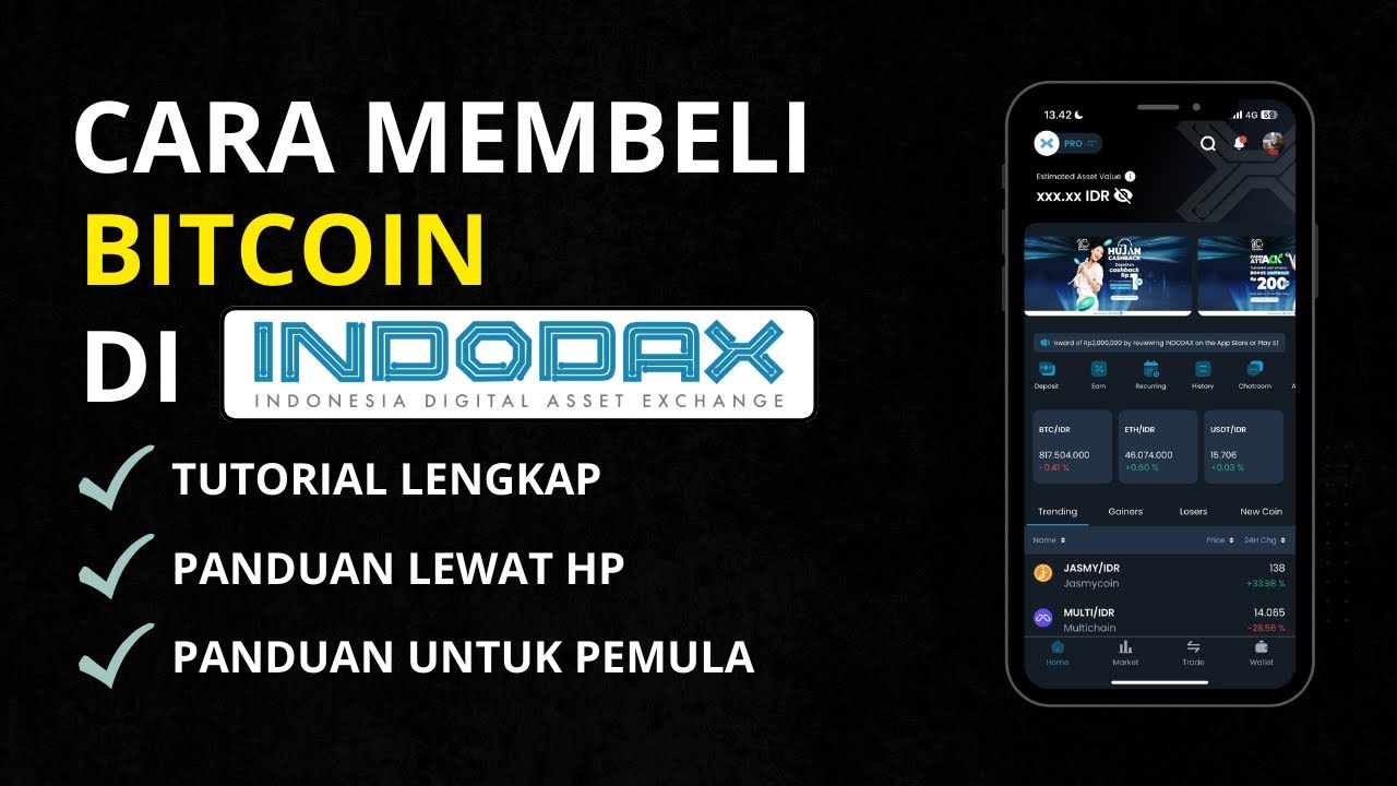Sukses ! Cara Membeli Bitcoin Di Indodax Untuk Pemula