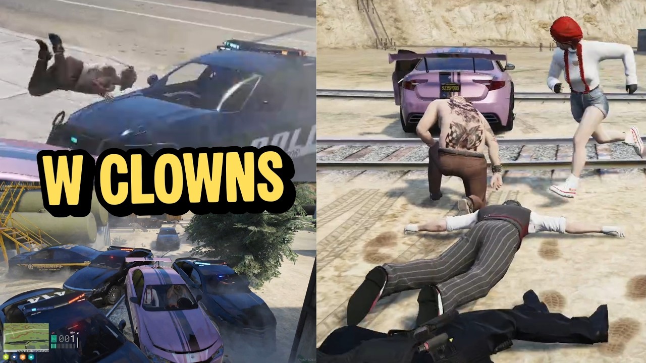 The LONGEST CHAOTIC Clown Cop Chase Leaves Chatterbox TIRED | NOPIXEL 4.0 GTA RP