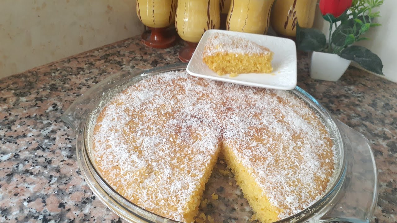 بسبوسة بالحامض🍋🍋🍋🍋🍋🍋🍋 خطيرة في المذاق بمقادير متوفرة في المطبخ