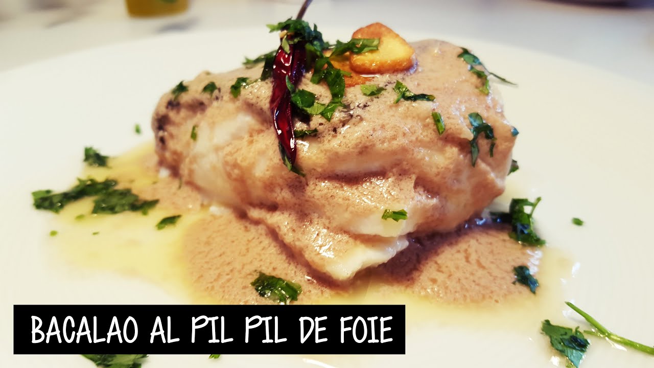 BACALAO SKREI AL PIL PIL DE FOIE FÁCIL Y RÁPIDO