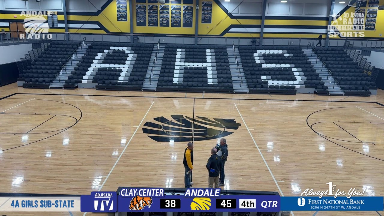 Andale vs. Clay Center Sub-State Girls Basketball Andale Radio 3-3-26