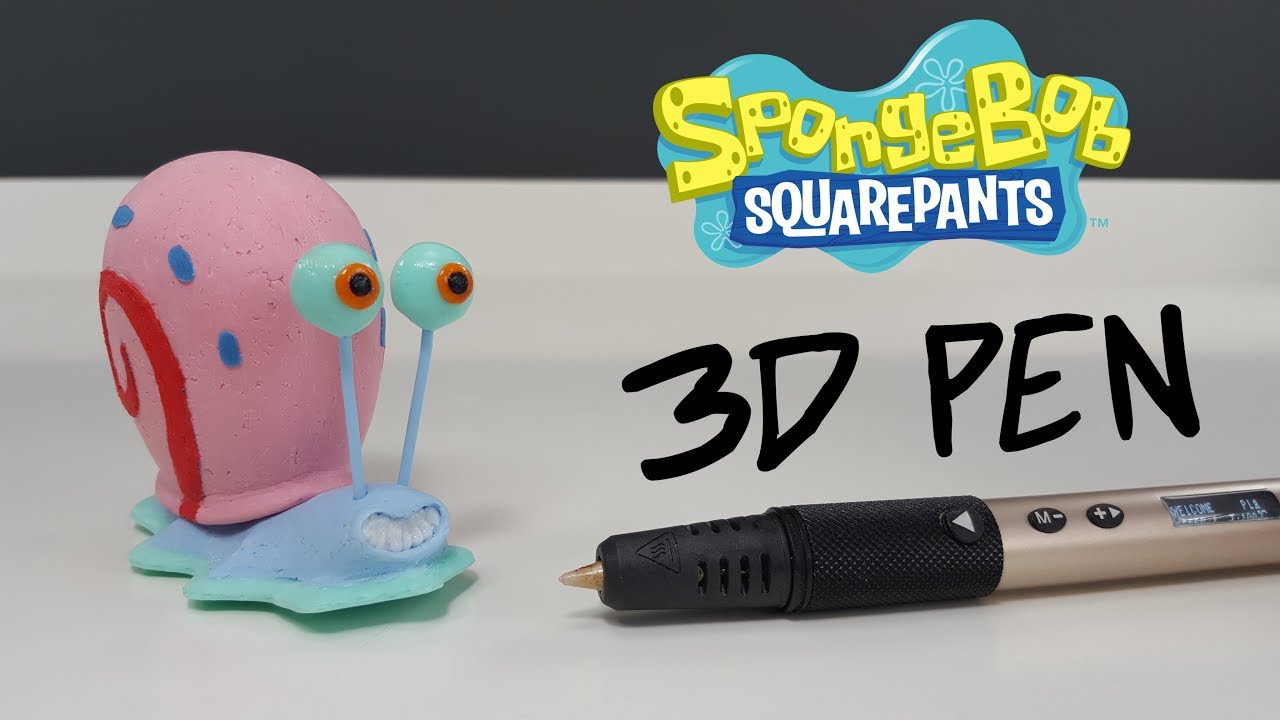 Gary - cutest snail - 3D pen - SpongeBob