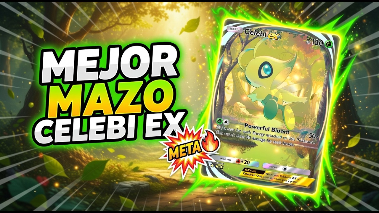 &iexcl;EL MEJOR MAZO DE CELEBI AHORA MISMO! 🌿🔥 Rompe el META en Pok&eacute;mon TCG Pocket