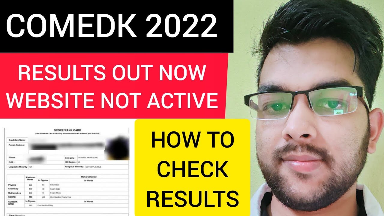 Comedk 2022 results website not working 🙂 | How to check the results #comedk #results #cutoff #jee