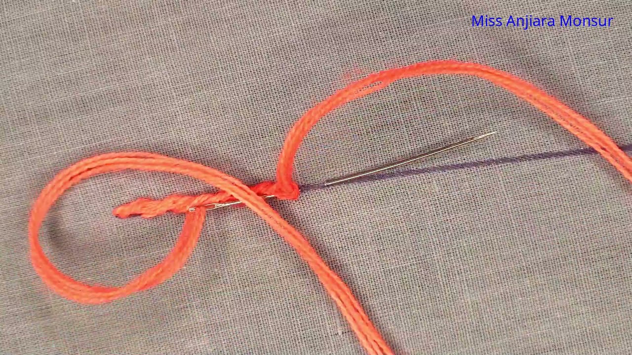 Rope Stitch Tutorial, Hand Embroidery Basic Stitch