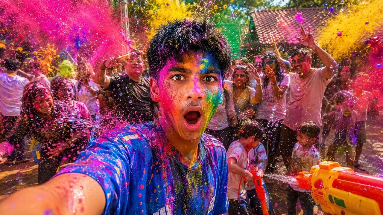 &ldquo;This Holi Got Out of Control 😳&hellip;&rdquo; | Colors, Water Balloons & Unlimited Fun | Arnab & Aarav Showw