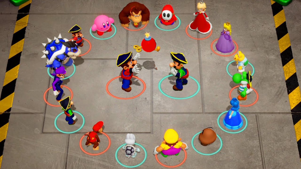 【スーパーマリオパーティ】ミニゲームマリオVsルイージVsデイジーVsピーチ(COM最強 たつじん)