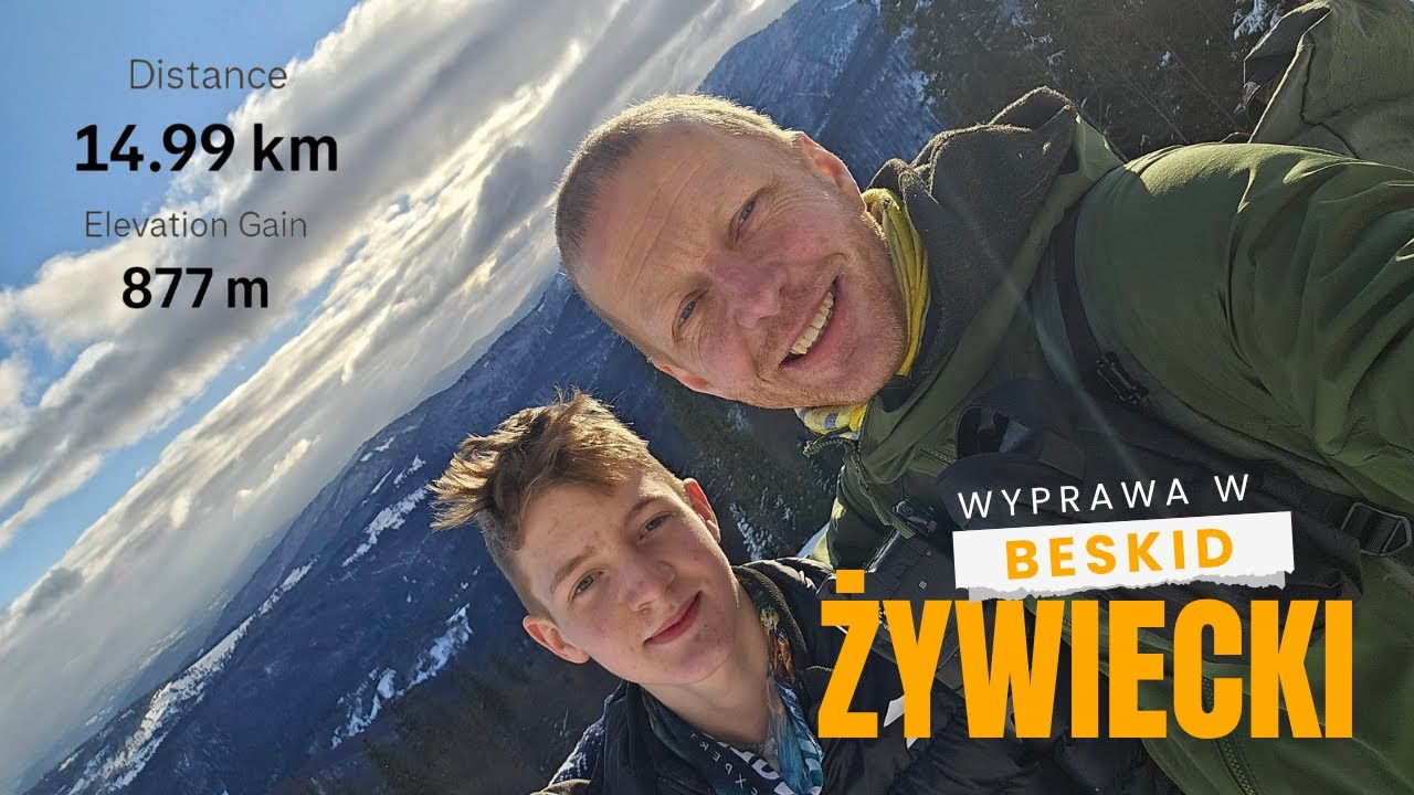 Beskid Żywiecki, wyprawa przed wizytą w Bieszczadach. 15 kilometrów po zaśnieżonych górach #beskidy