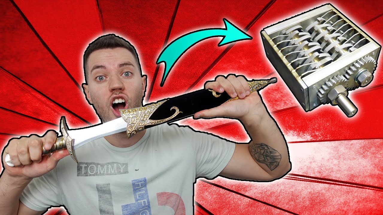 MEGA DOLCH und 4 neue Messer im TEST! - Wollt ihr SCHREDDER EXPERIMENTE?