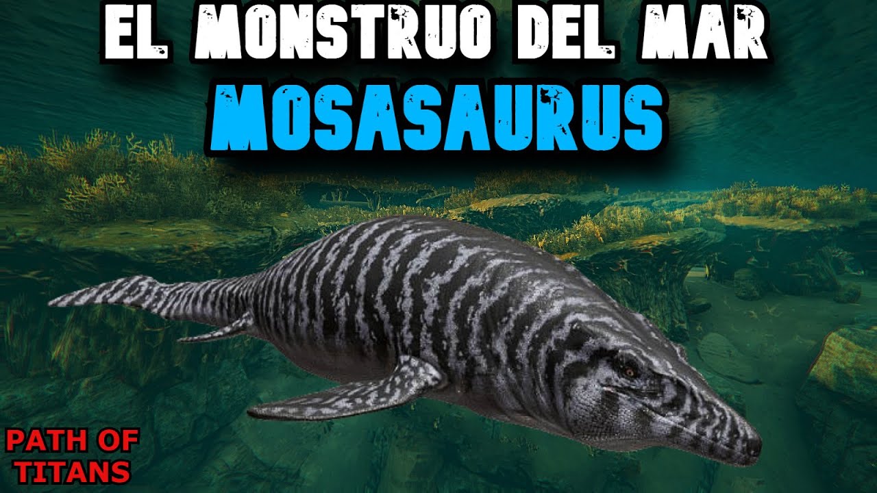 MI PRIMERA VEZ SOBREVIVIENDO CON EL MOSASAURUS EN PATH OF TITANS // ES UN MONSTRUO VIVIENTE☠️