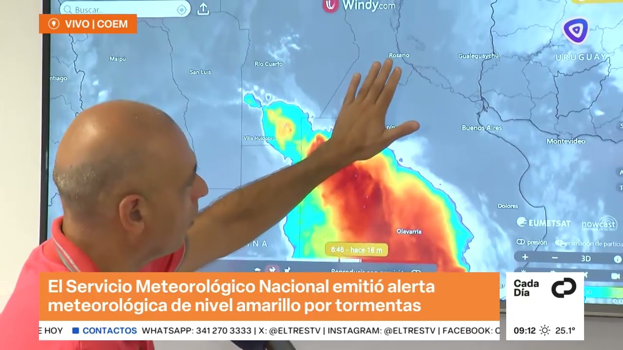 Alerta amarillo en Rosario