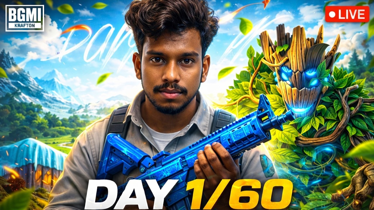 🔴BGMI Live 🔴Noob to Pro Challenge | DAY 1/60 | Intense Matches 🔥