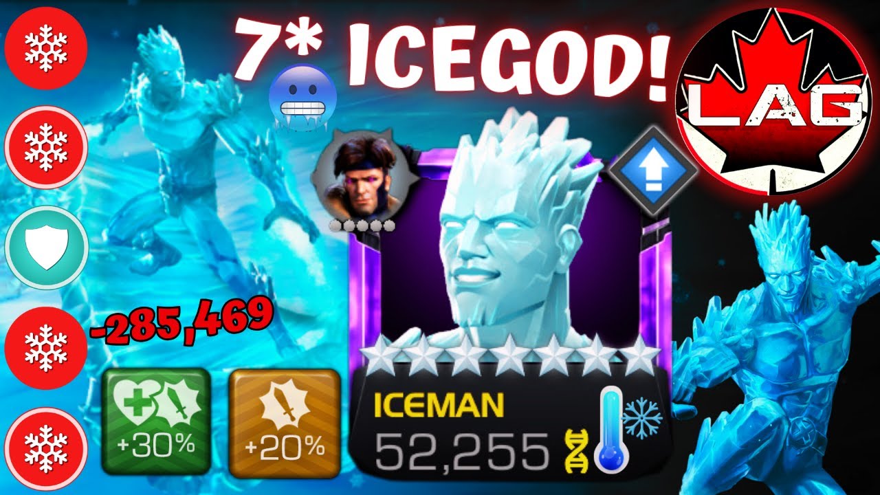 7-STAR ICEMANS PEAK!! Max Boosted, Synergized, & Full Recoil Masteries! Insane ROL Speed Run! - MCOC