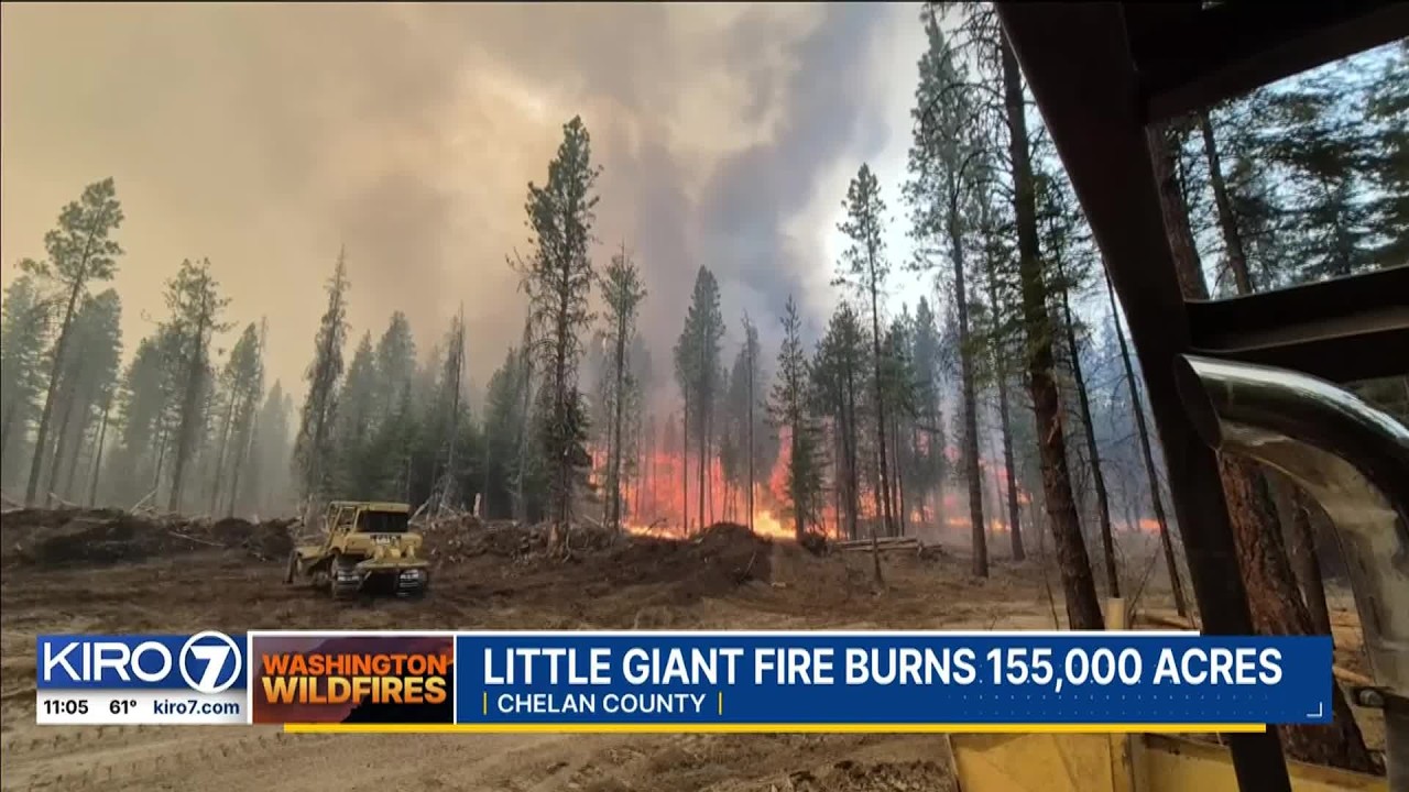 Little Giant Fire now the largest ever to burn through Chelan County