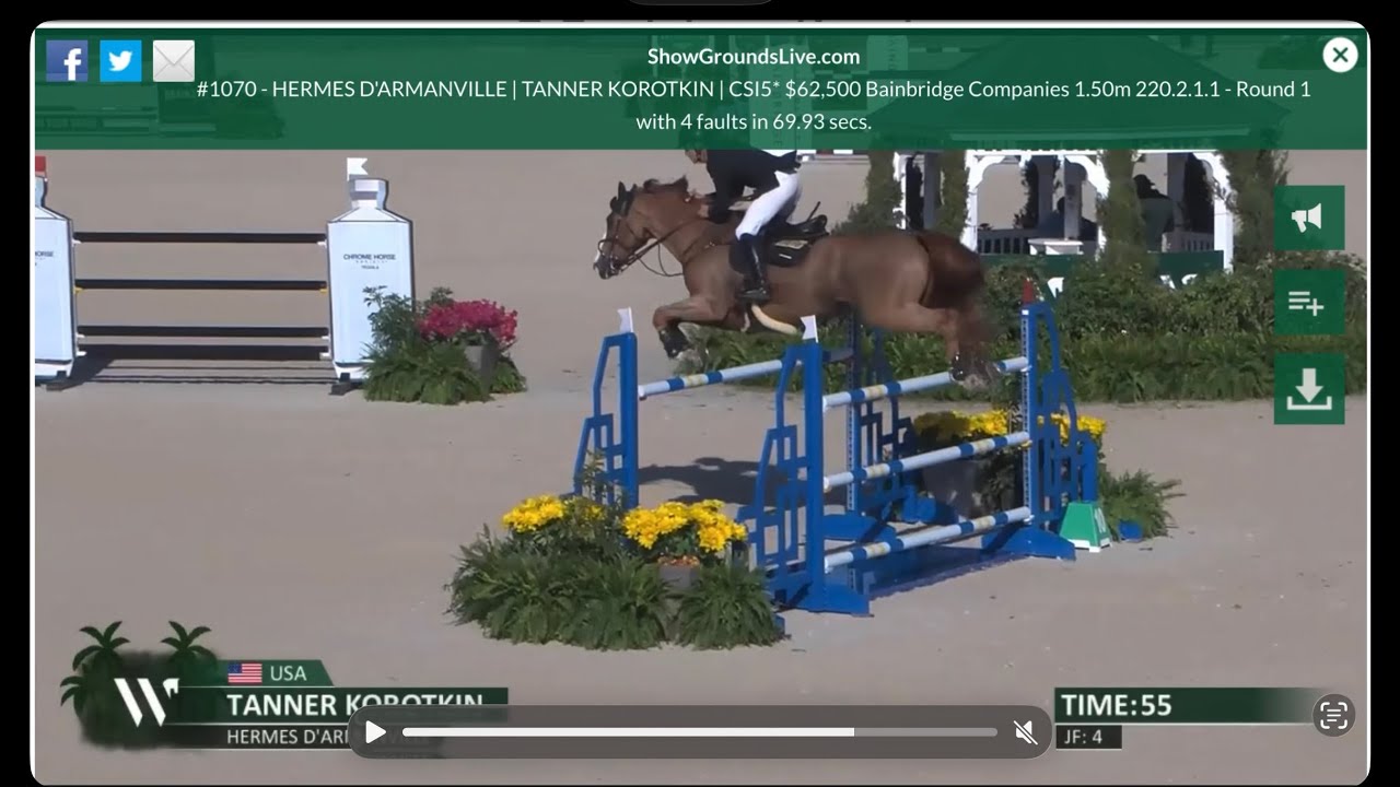 Hermes D’Armanville & TSK CSI5* $62,500 1.50 Speed WEF 7, 2026