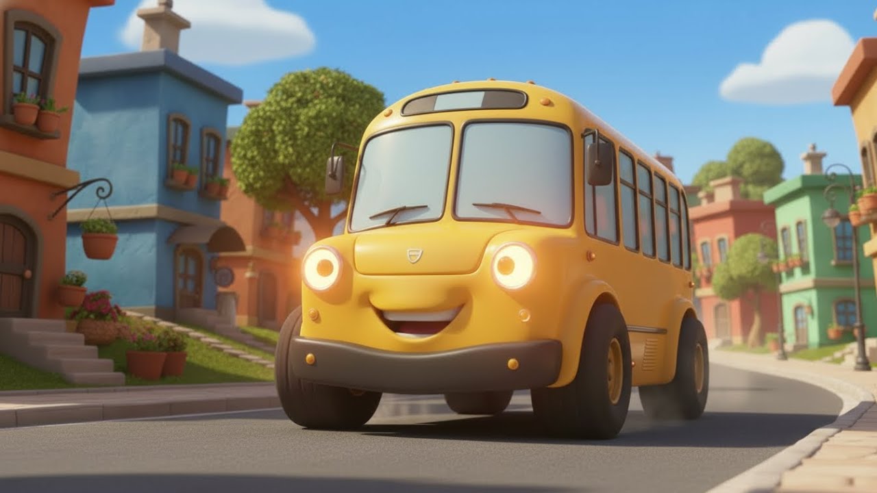 🔥 Wheels on the Bus | Nursery Rhymes for Kids