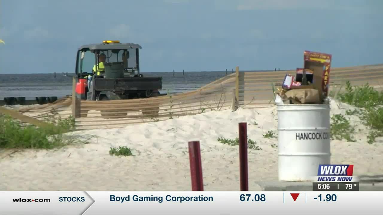 Bay St. Louis community lends a hand in post-July 4th beach cleanup