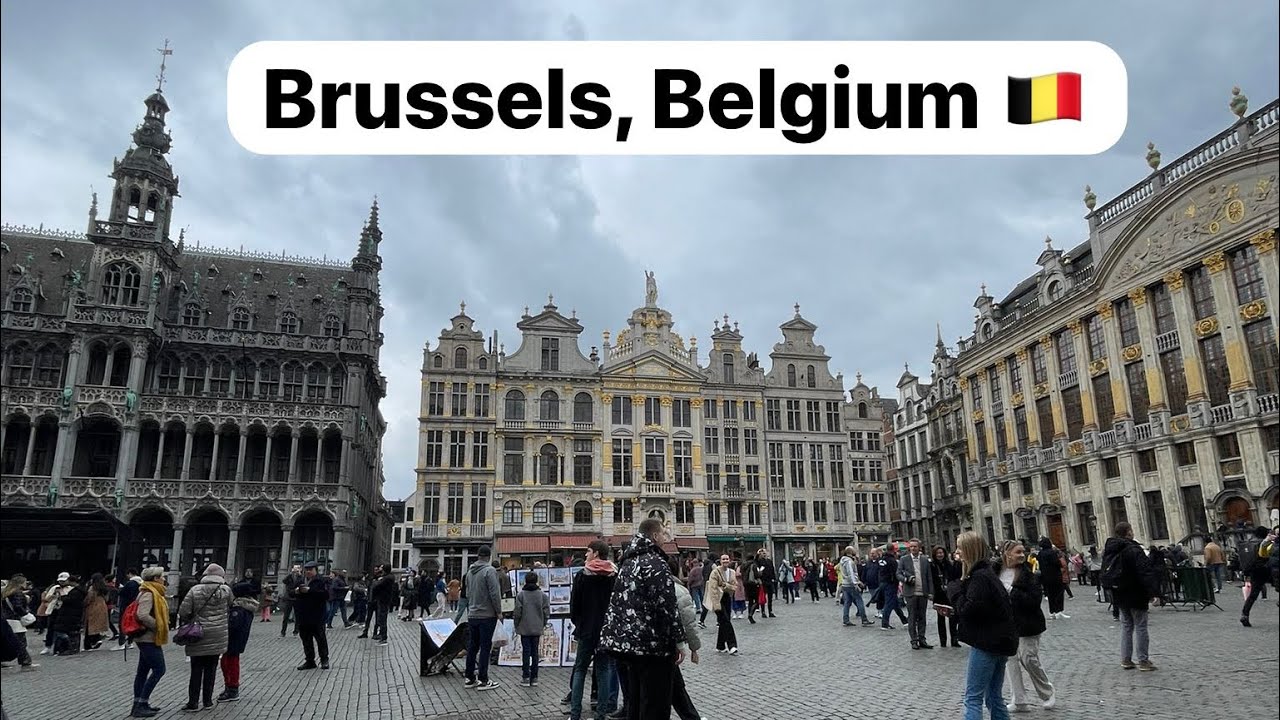 Brussels, Belgium walking tour 4K | Bruxelles, Belgique visite &agrave; pied 4K