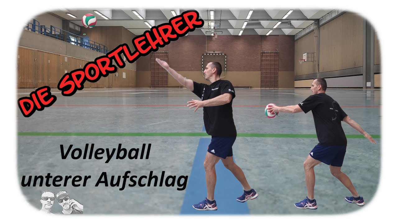 Volleyball - unterer Aufschlag