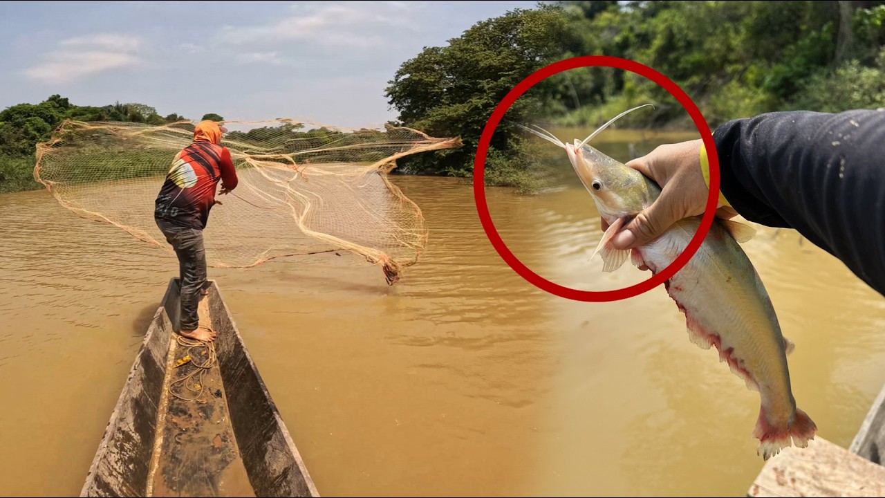 Amigos de la Pesca cap 78: NUEVA ESPECIE de pez. pescando en una laguna aislada en VERANO