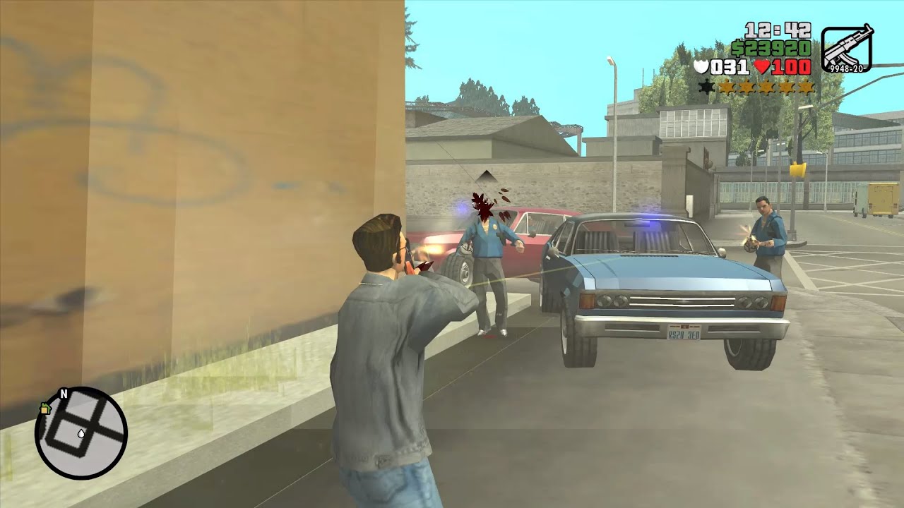 GTA Liberty Wiseguy -  Wanted Level 6 Shootout + Wanted Level Escape